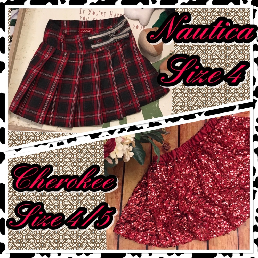 Bundle Set of  2 Girls skirts size 4/5